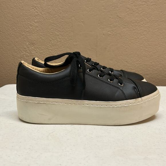 ASOS Leather Platform Sneakers - Picture 1 of 8